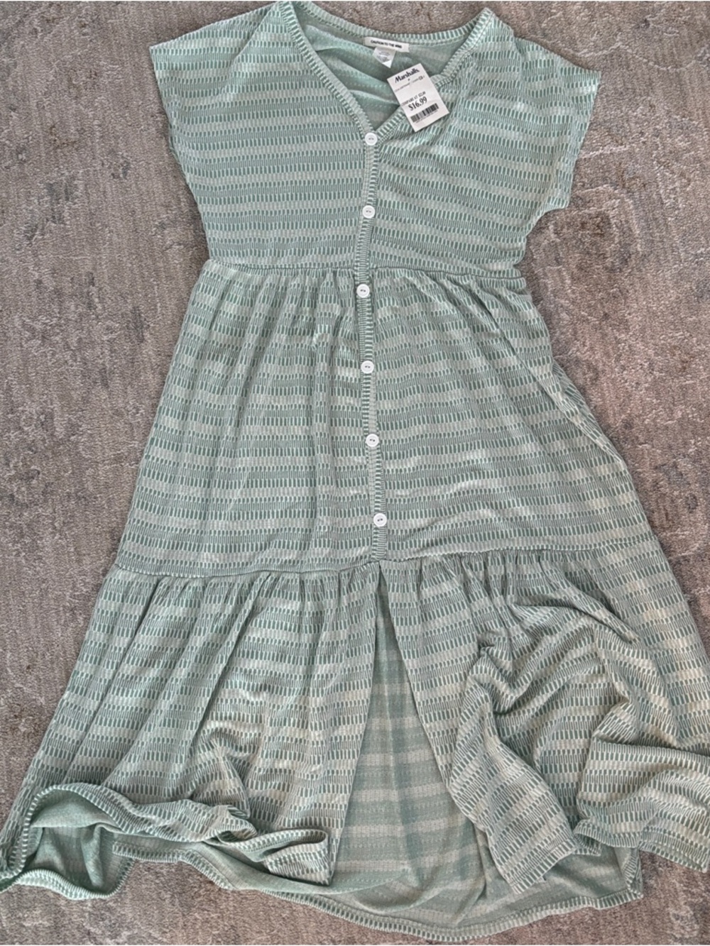 Caution To The Wind Mint Green Button-Front Midi Dress